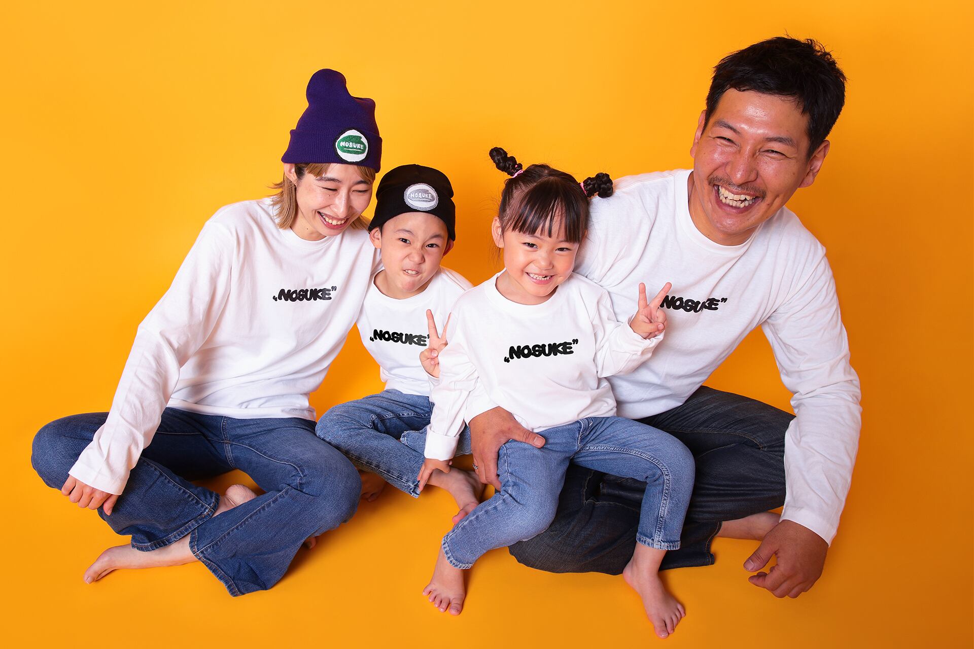 Adult】“NOSUKE” Logo Front/Back Print L/S T-shirt | NOSUKE