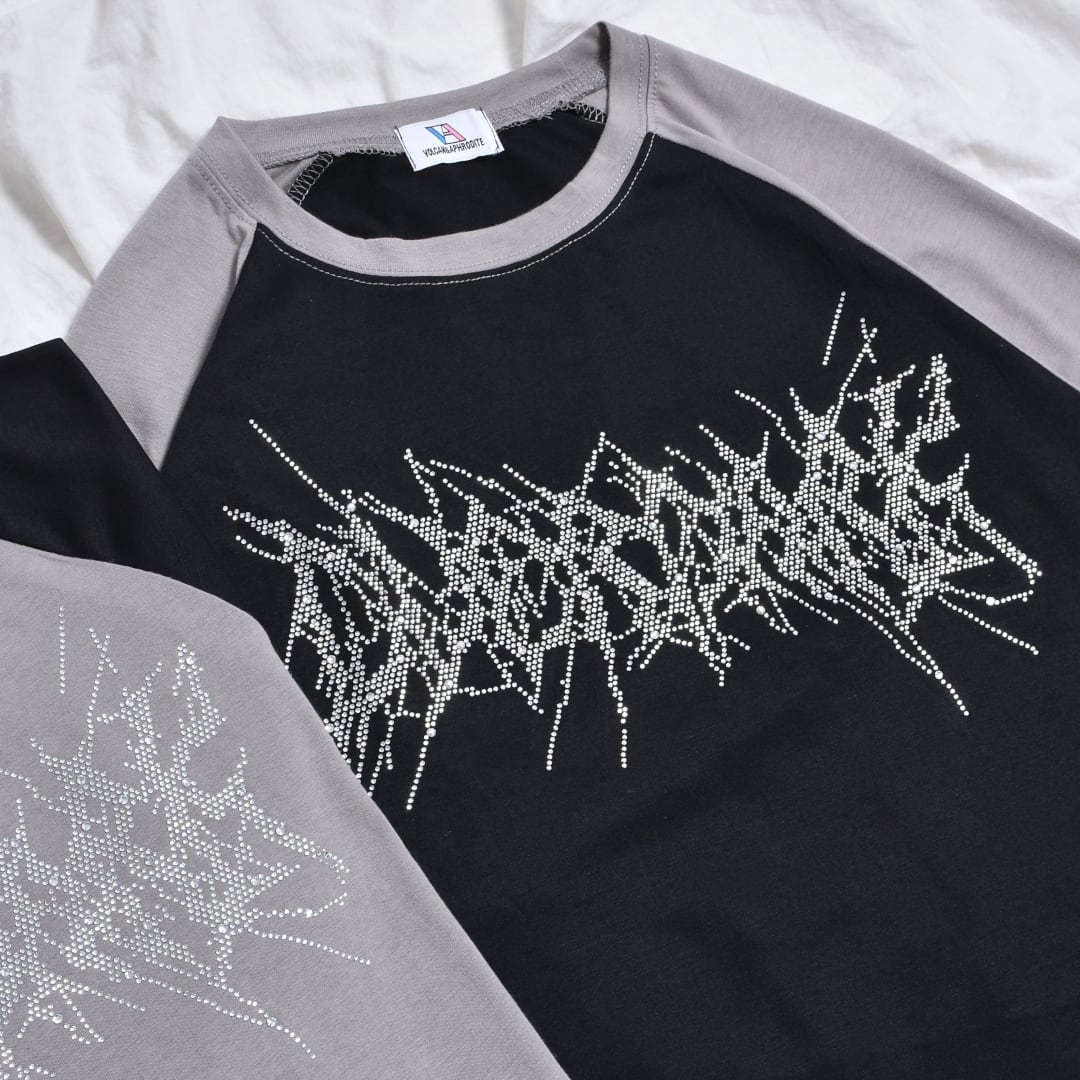 サブカル☆ラインストーンロゴ ラグランBIGロンT | VOLCAN&APHRODITE