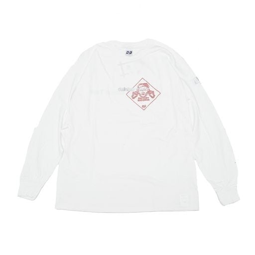 AIE エーアイイー / PRINTED L/S POCKET TEE - White factory C