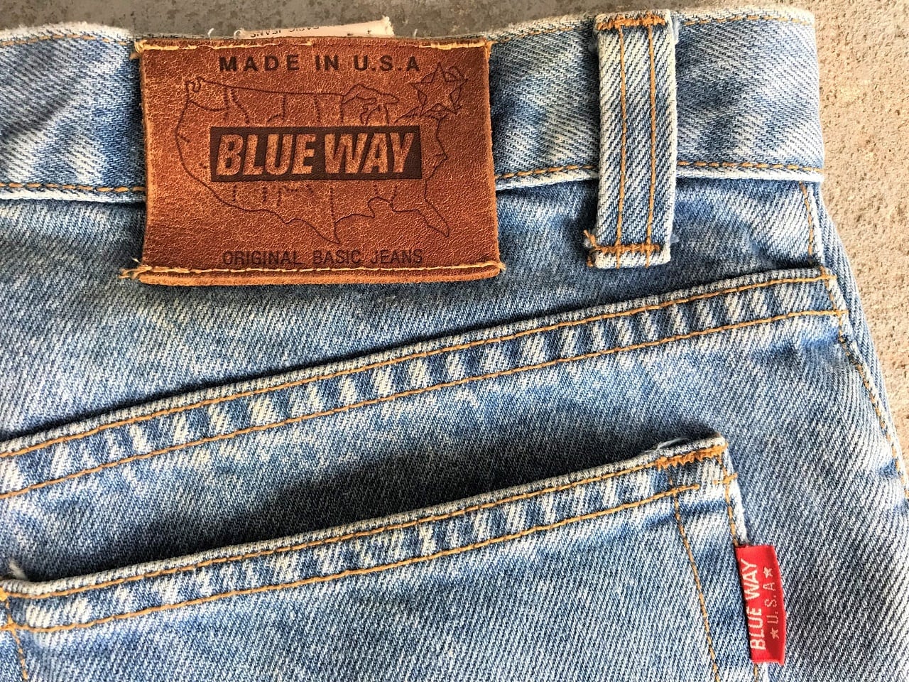90s BLUE WAY original basic jeans MADE IN USA | AFTER DARK powered by BASE