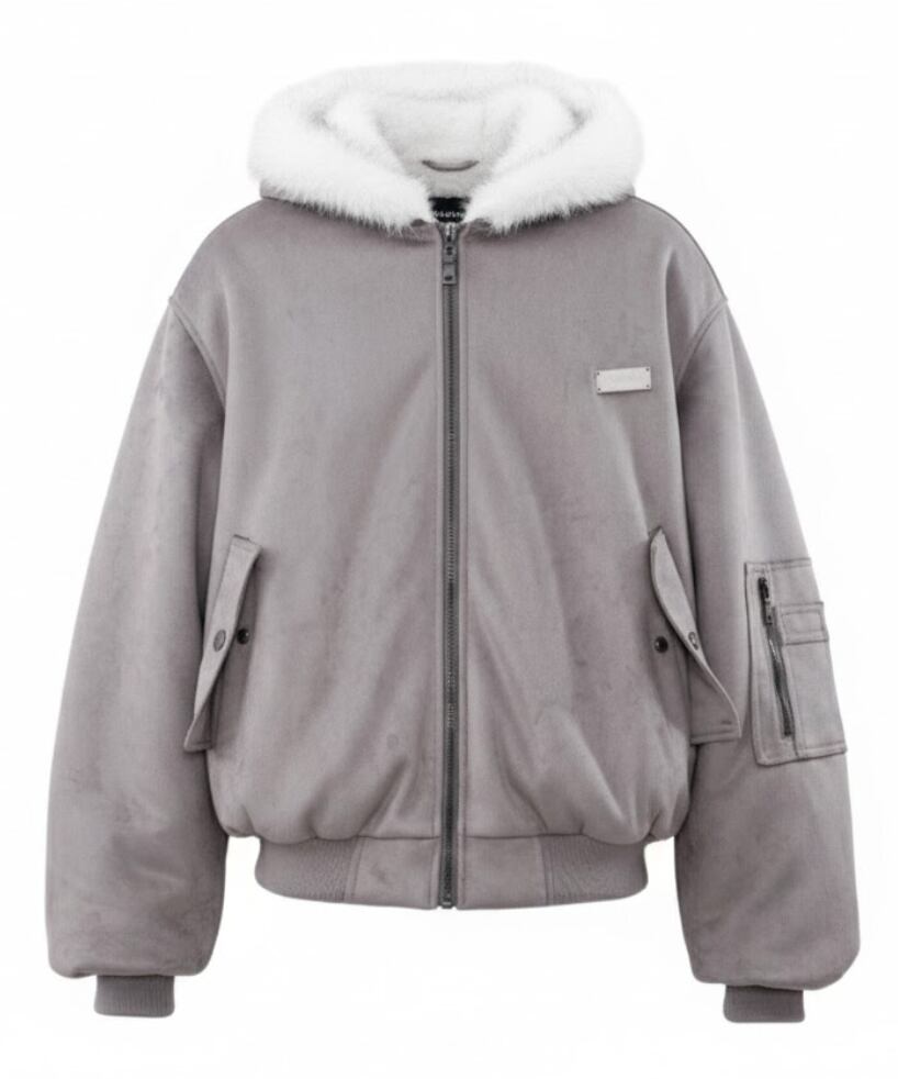 Fur collar jacket 0005