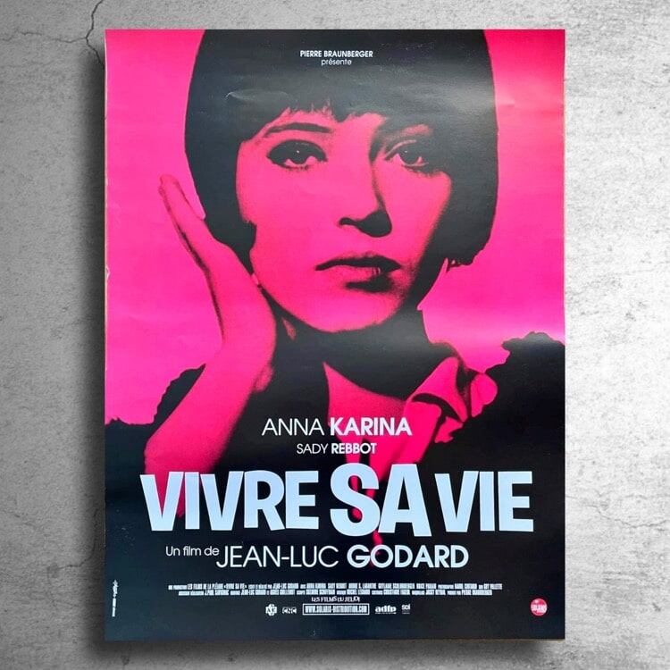 映画 女と男のいる舗道 希少なフランス版ポスター ゴダールアンナ カリーナ 特殊ポスターショップ Sooner Or Later