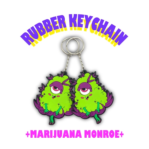 【MARIJUANA MONROE】Rubber keychain