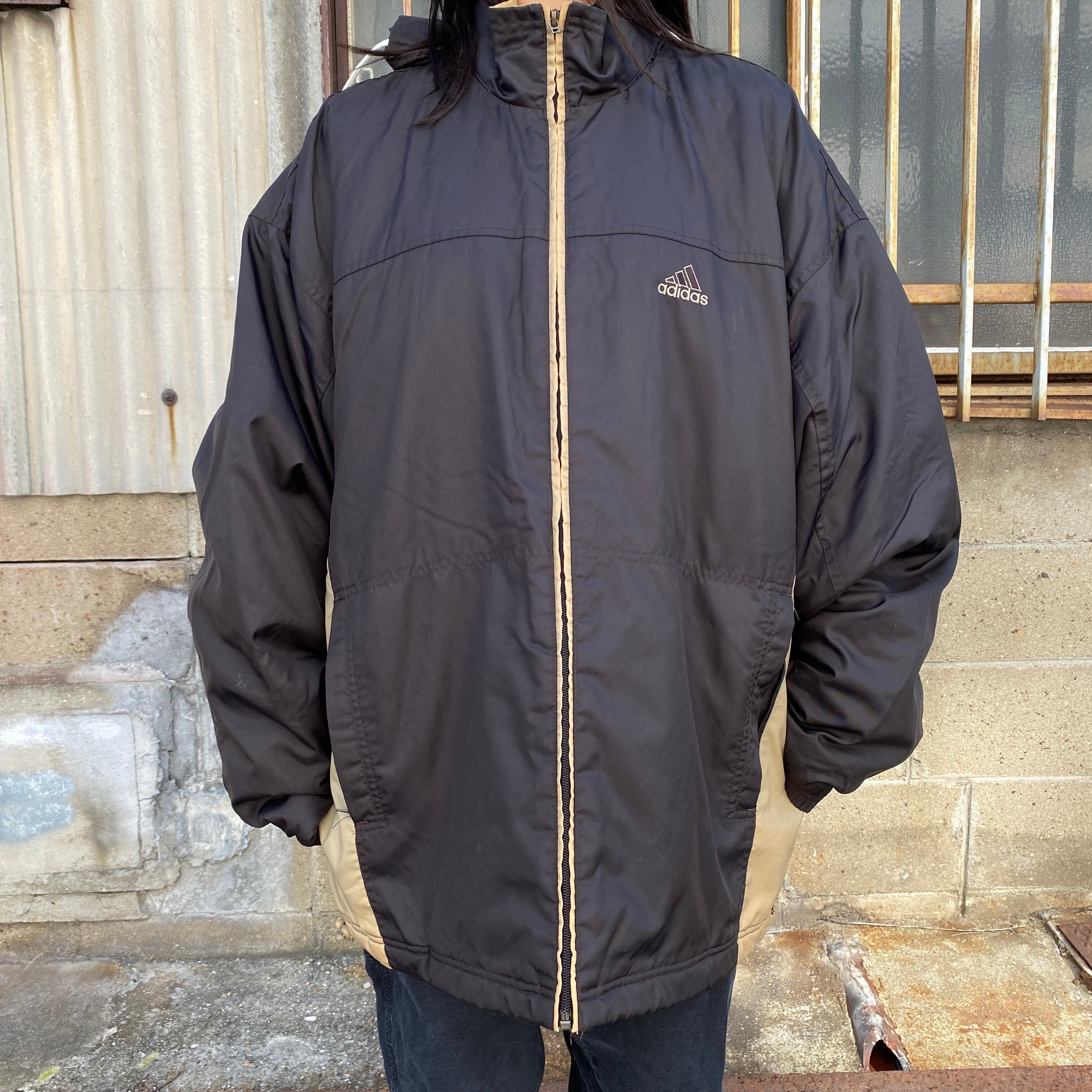 00年代 adidas アディダス キルティングライナー 中綿 ナイロン 