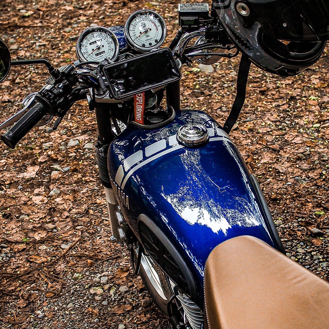 YAMAHA SR400 ガソリンタンク用デカール ストロボデザイン YAMAHA SR400 ガソリンタンク用デカール ストロボデザイン