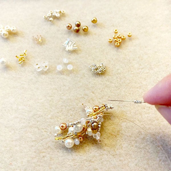 送料無料】スノーフォレスト・ロングネックレスキット ( 針と糸つき