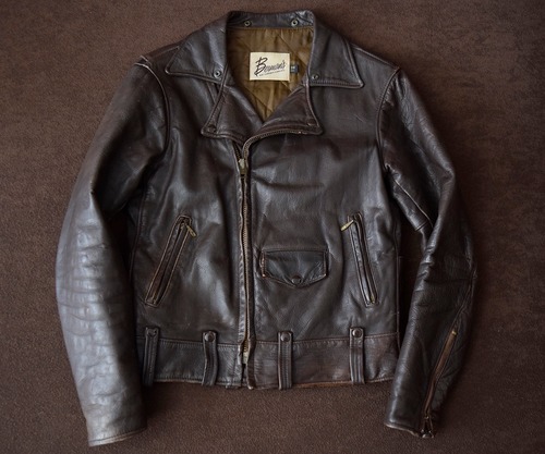 70s BERMAN'S BROWN DOUBLE RIDERS 38