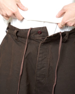 refomed "FRESH MAN DUCK WIDE PANTS 〔BROWN〕"