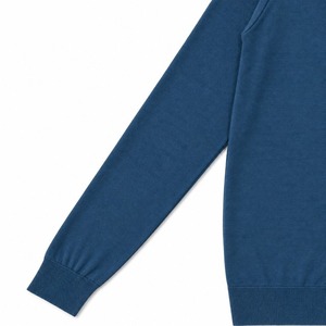 ★定価49,350円・新品未使用★ジョンスメドレー HARCOURT ハーコート メリノウール モックネックニット ティールファース Mサイズ