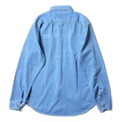 HOUSTON / ヒューストン 41260 INDIGO WABASH 40's WORK SHIRT / インディゴウォバッシュワークシャツ -全2色-