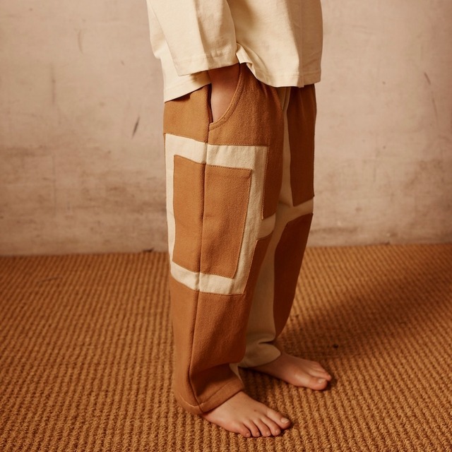 【3-4y】alfred. / Chester Patch Pant (Tan) AW23