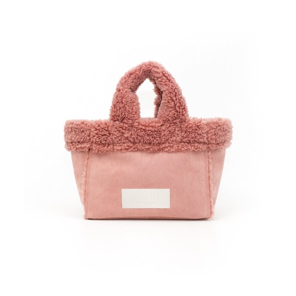 持ち手まで温かいバッグ - (PINK)