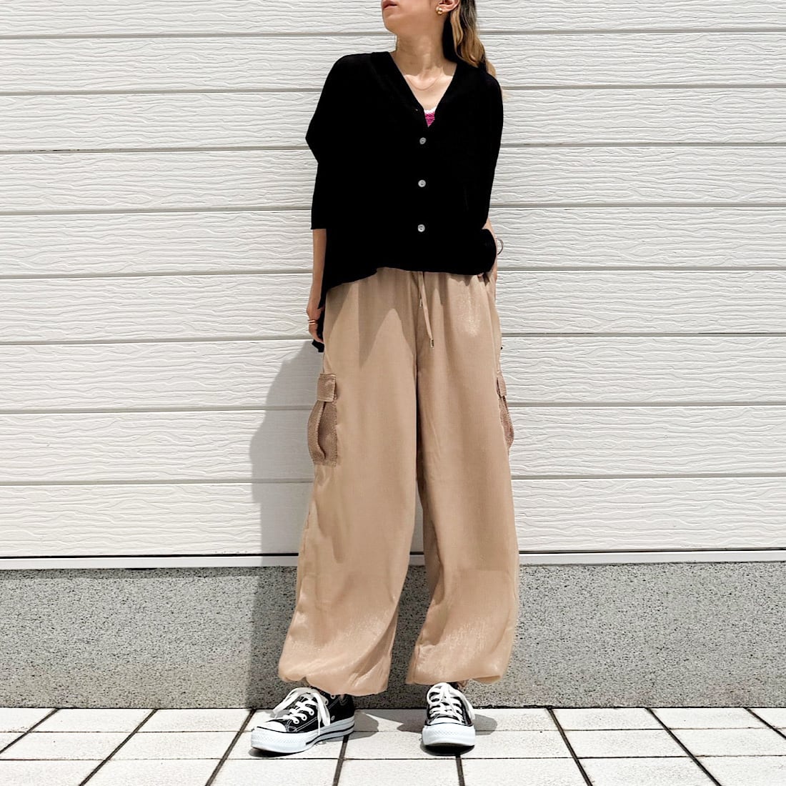 SACRA シアークロスカーゴパンツ WEB限定アイテム】シアーカーゴパンツ | Q♡