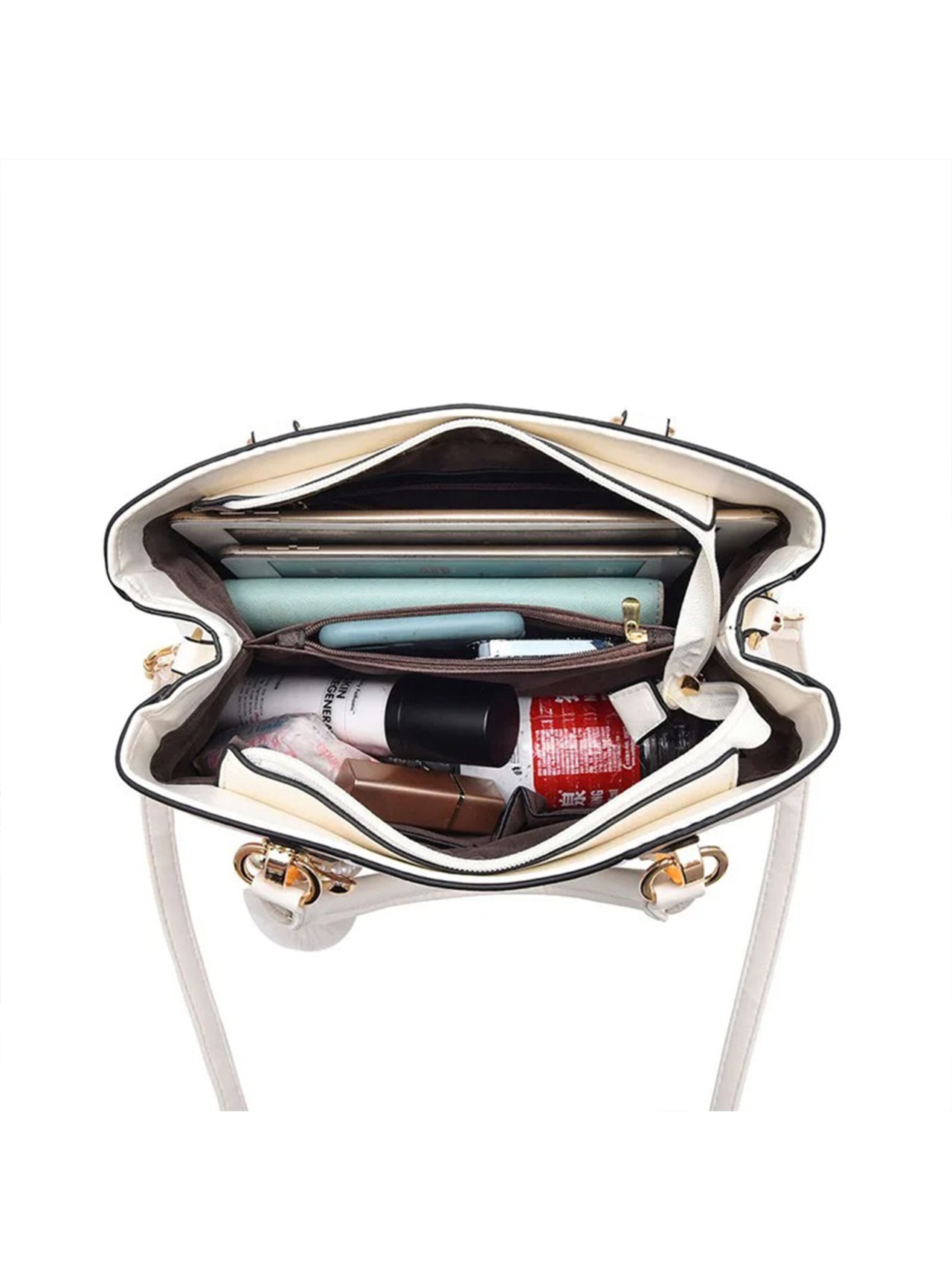 【0285】Ribbon Fur Charm 2way Hand Bag