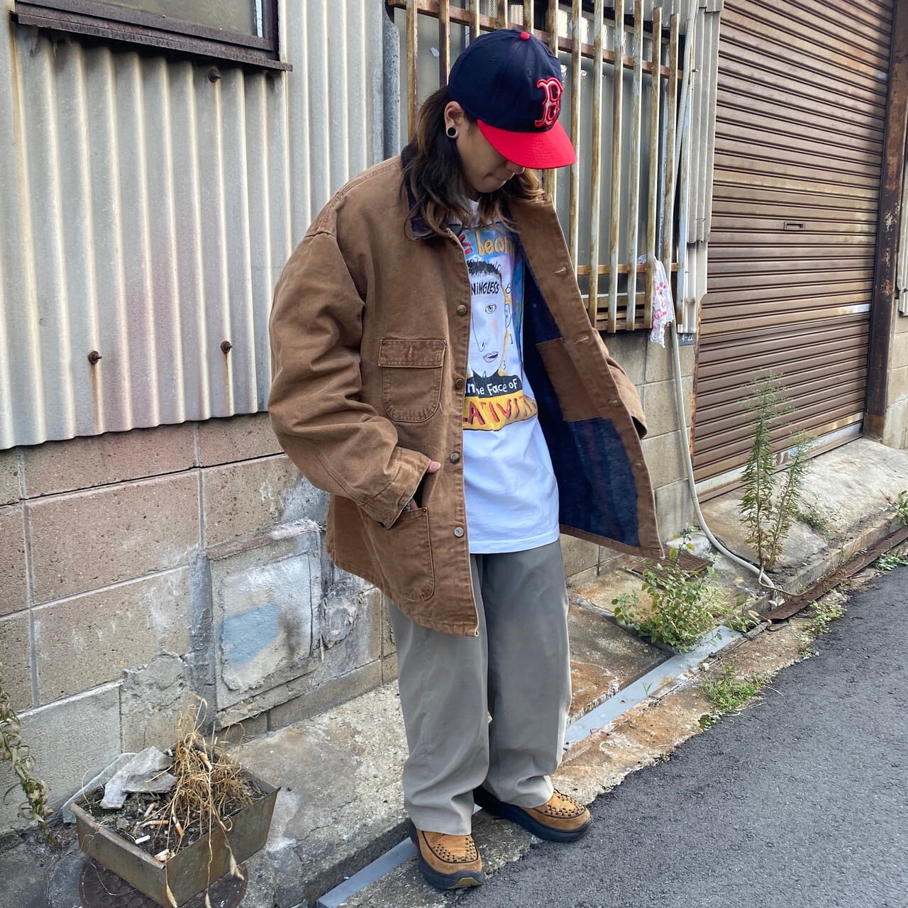 USA製 ビッグサイズ Carhartt カーハート ダック地 ブランケット