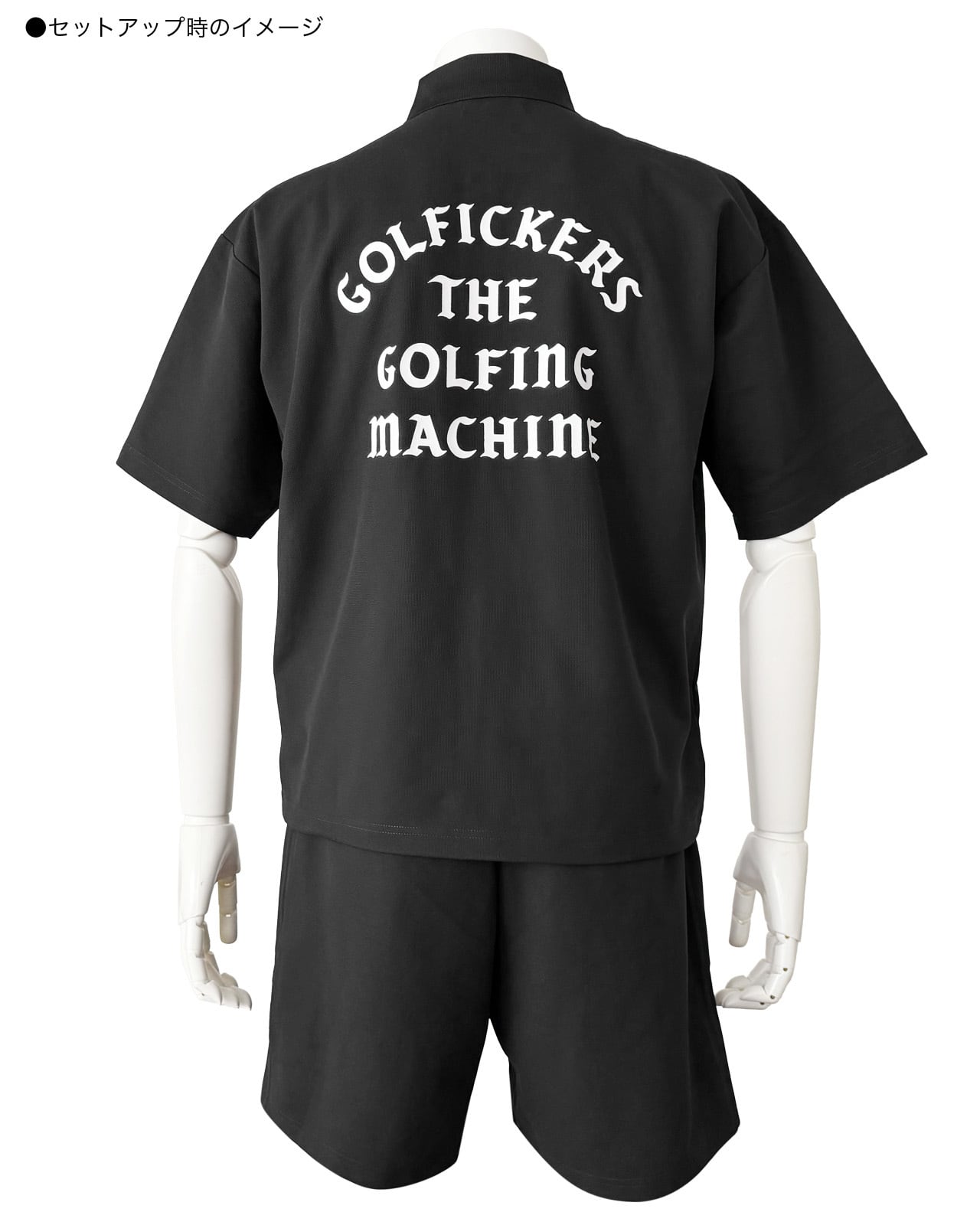 HOLE 673] UVカット & COOL ハーフパンツ -Black- | Golfickers