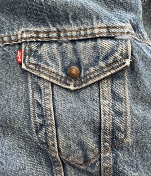 -Levis- Vintage 80s XL 70609 Sherpa Lined Type 3 Trucker Jacket made in USA