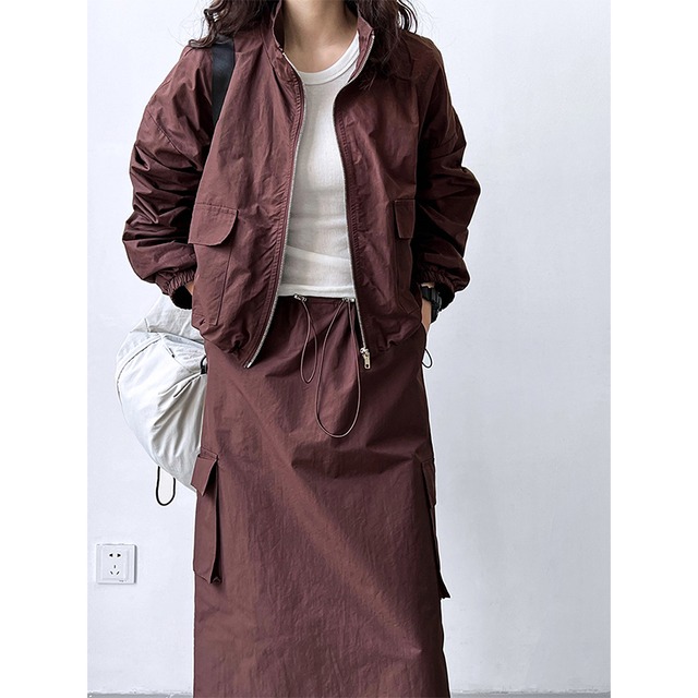 military short jacket & skirt set　10403