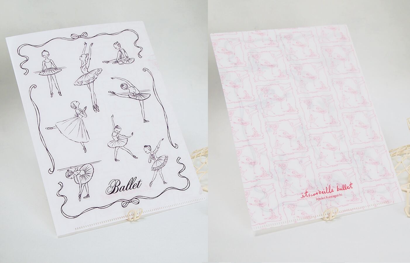 マーケット バレエ 雑貨 クリアファイル イツコルベイユ A5バレエクリアファイル Zigamacss Rw