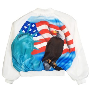KING LOUIE PRO FIT USA EAGLE SATIN JACKET SIZE XL (USED)