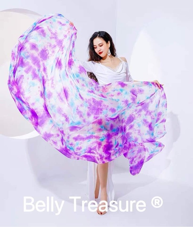 翌日発送ベリーダンス ベール　パープル、翌日発送ブルー、ホワイト チェリーピンク　QCZW SJ008-3 202208