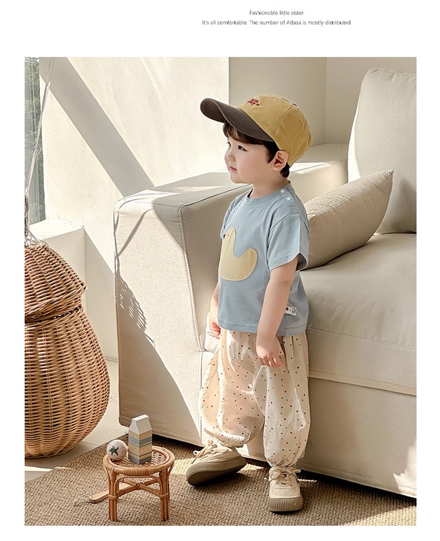 【セット】ひよこ半袖Tシャツドットパンツセットアップ - 8