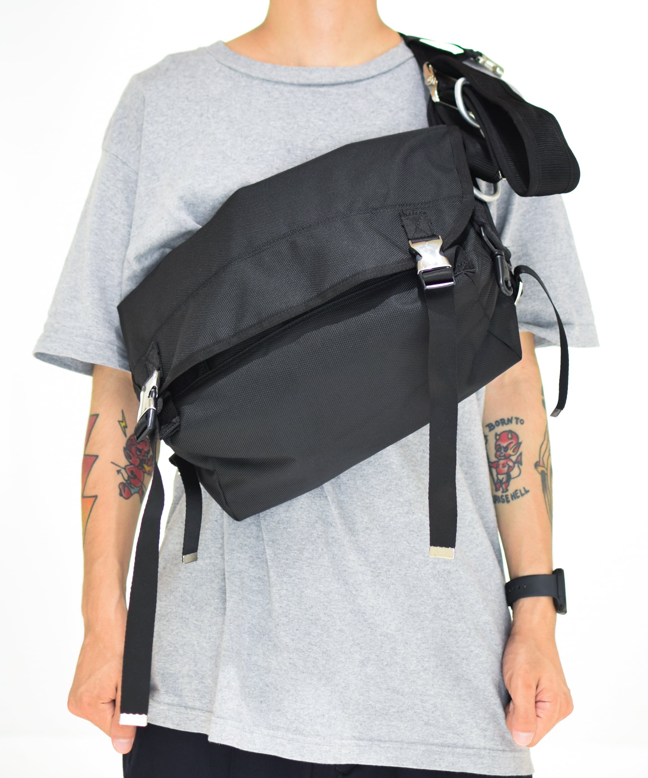 LORINZA Messenger Bag (Black/XS) LO-STN-SB01 | BEST PACKING STORE