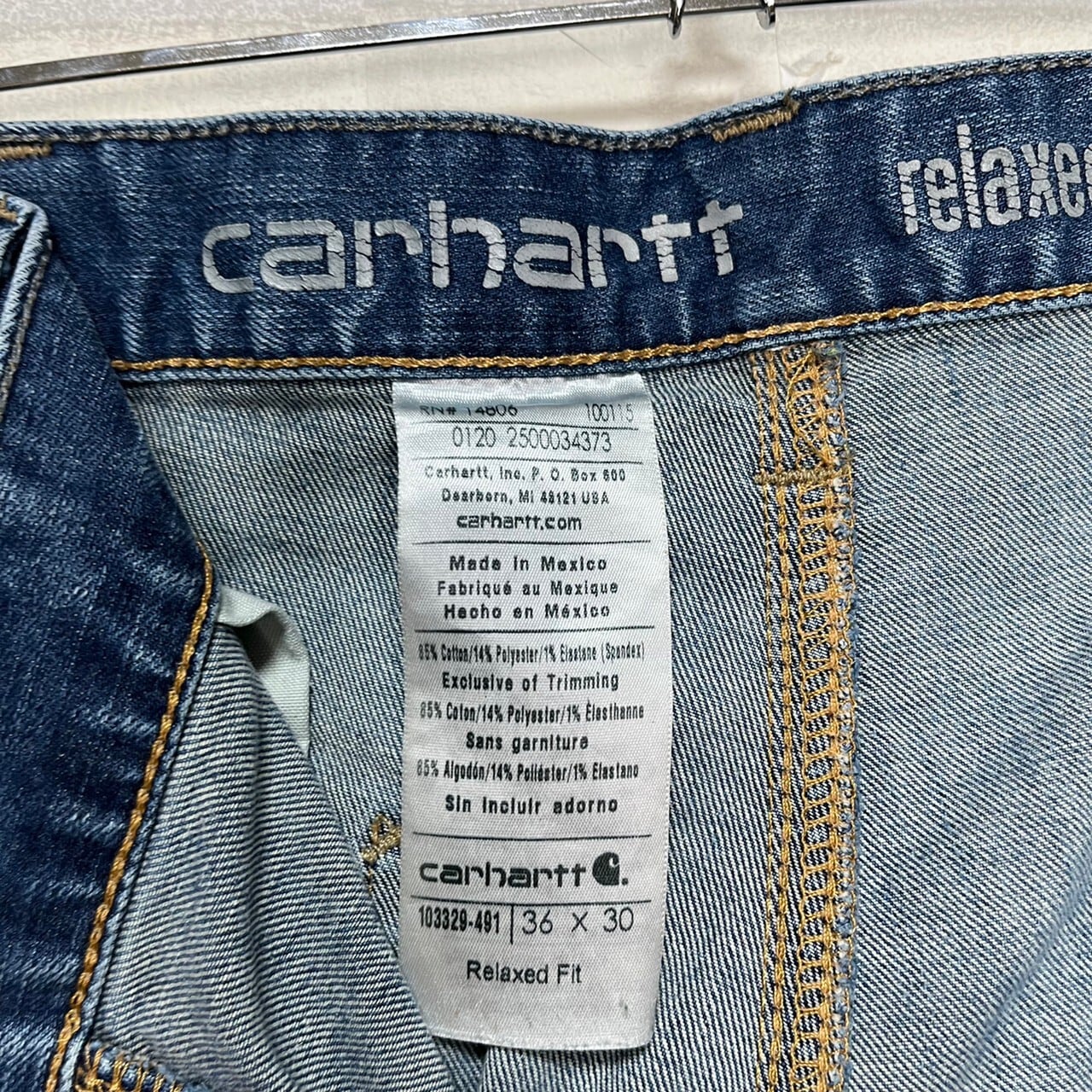 W36×L30】【ダブルニー】Carhartt ペインターデニムパンツ ブランド  