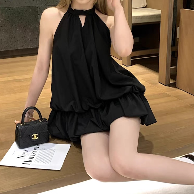 Halter mini dress　260423