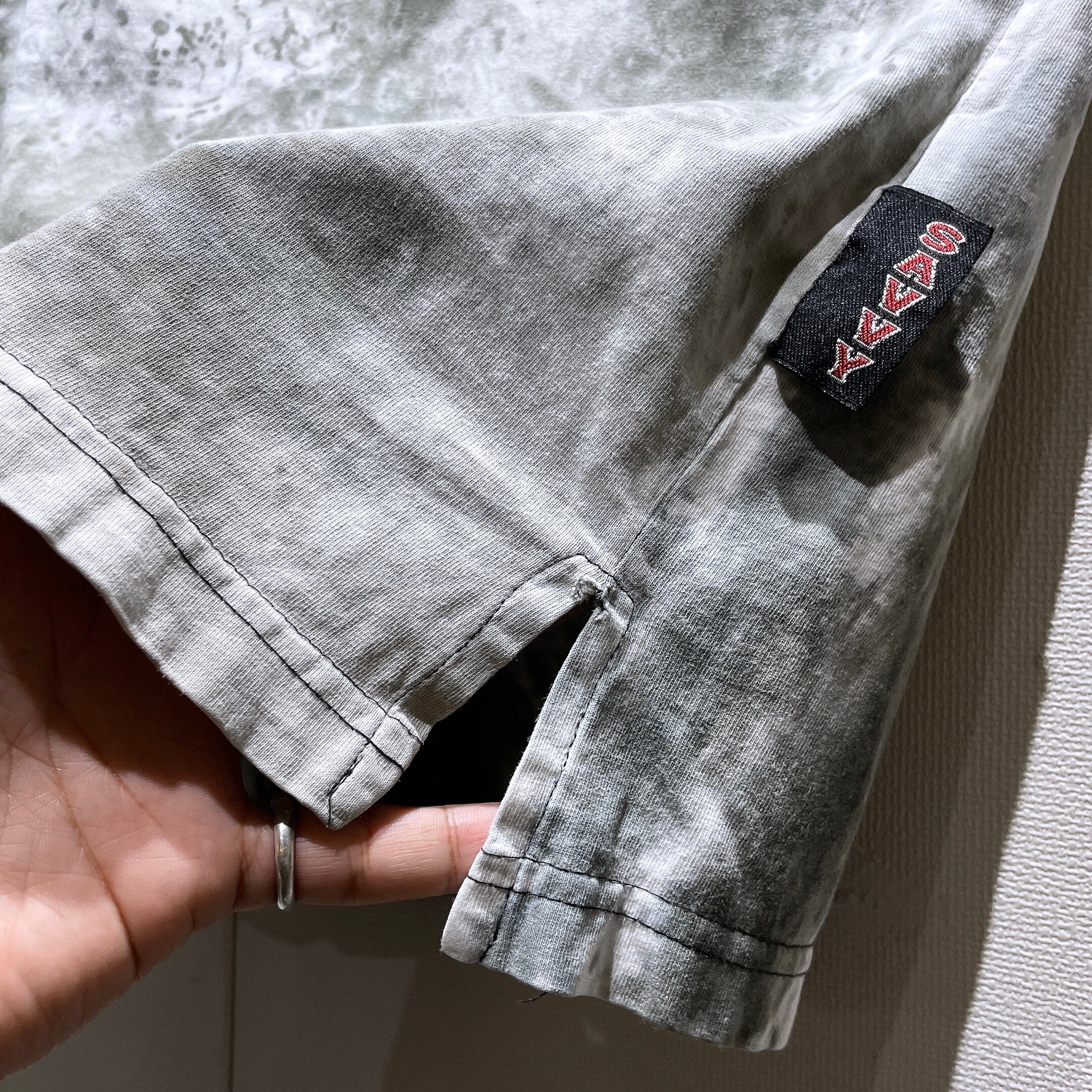 1990s ” Savvy ” Hand dyed logo printed vintage loose SS Tee