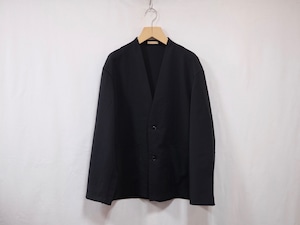 LAMOND”SHARI NO COLLAR JACKET BLACK”