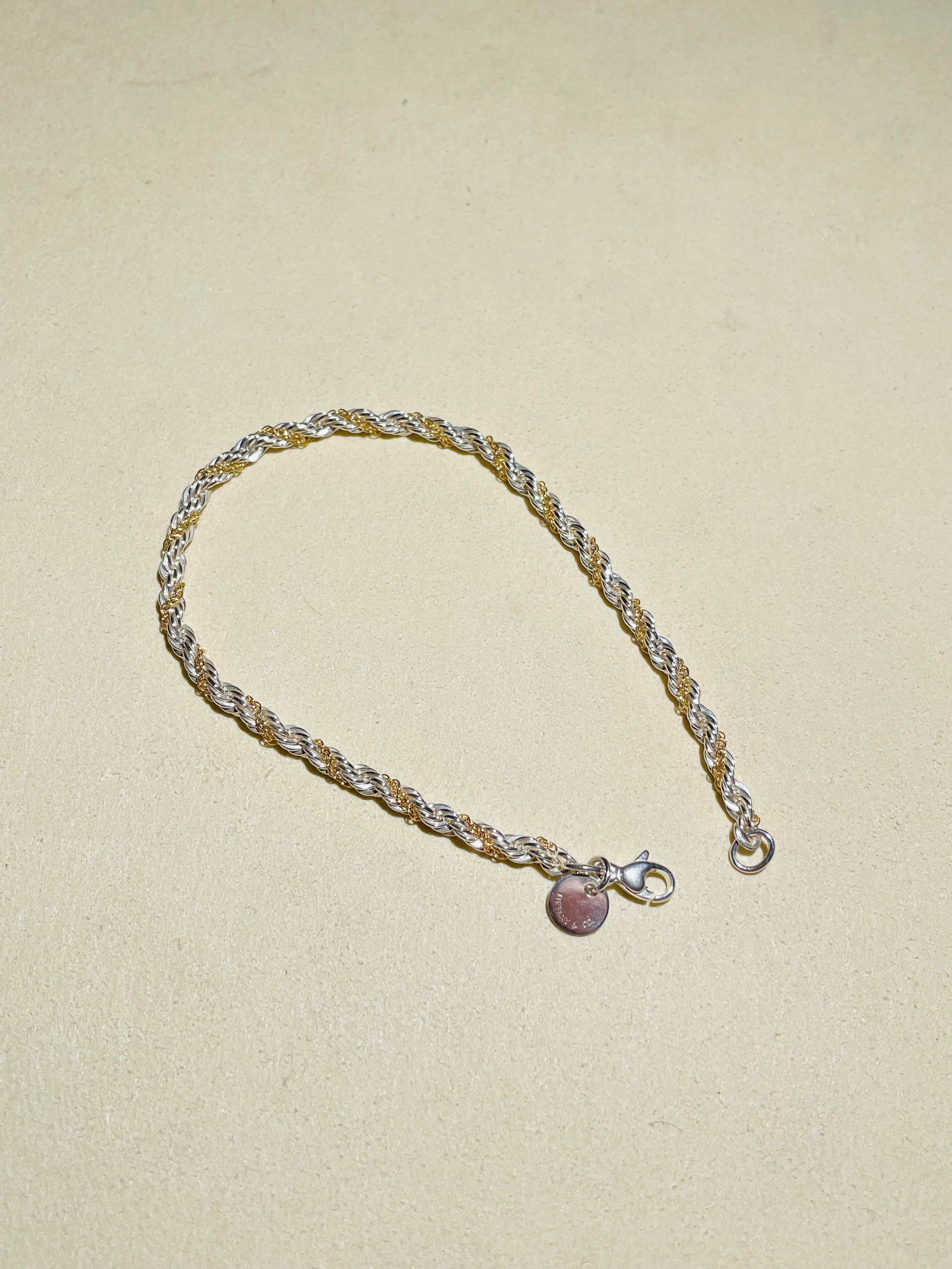 18k Combi Twist Rope Bracelet -Tiffany & Co-