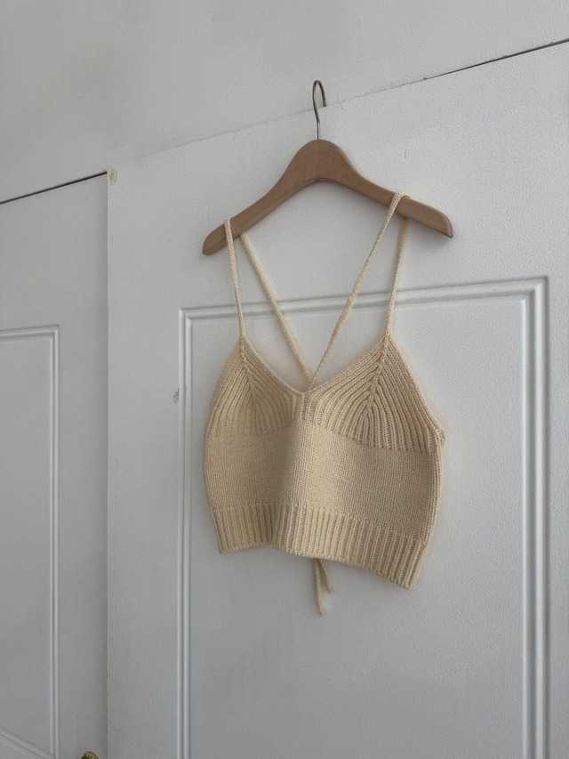 Cross Strap Knit Camisole