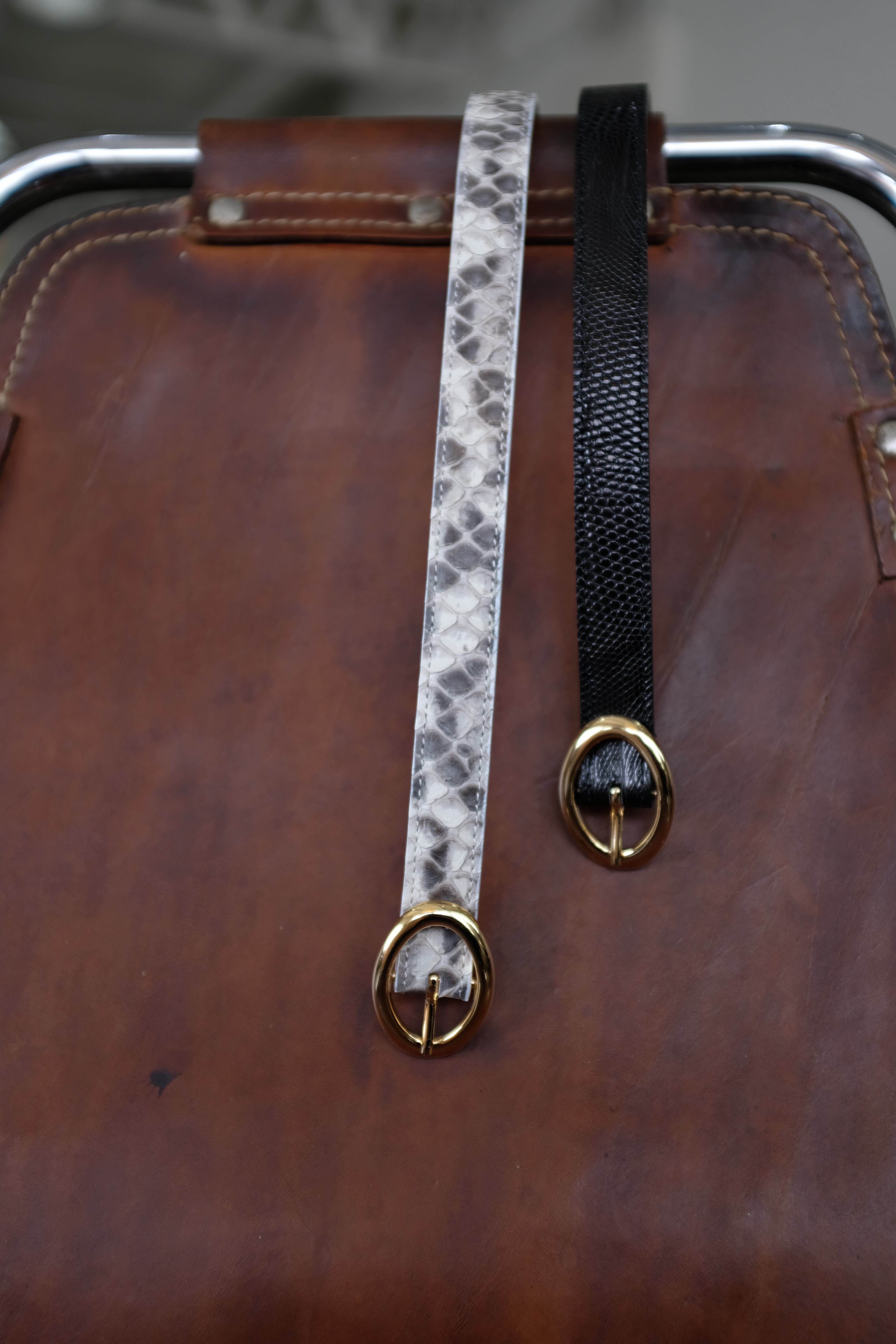 BISOWN]PYTHON OVAL BELT | YES-姫路の美容院と服のお店YES(イエス)です。