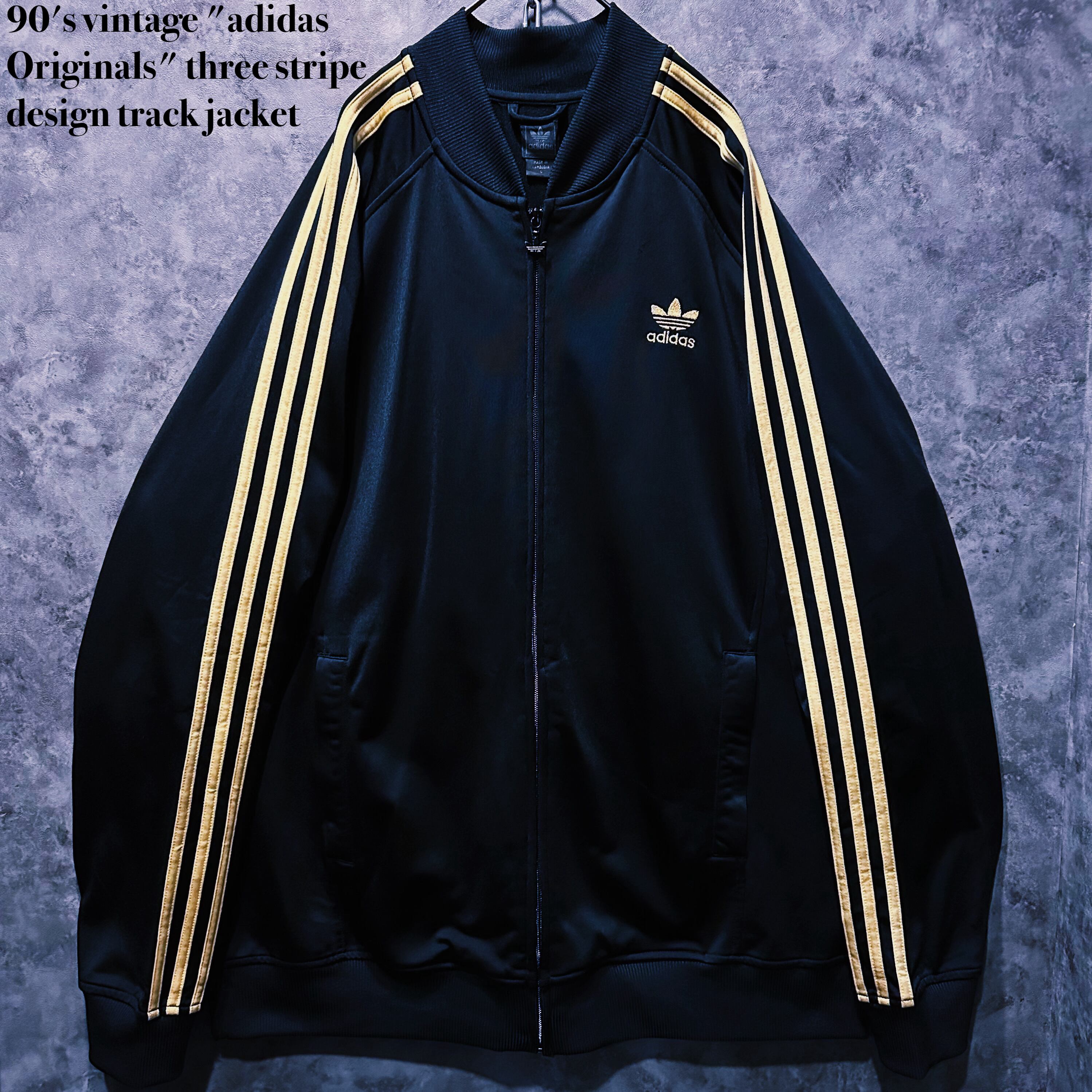 【doppio】90's vintage "adidas Originals" three stripe design track jacket