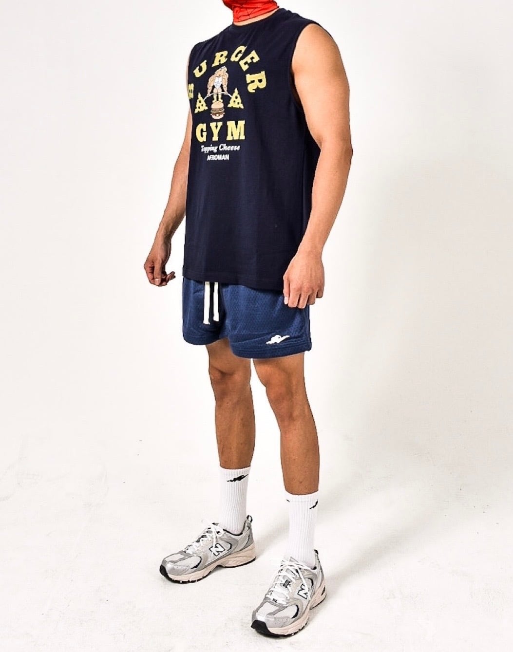 バーガージムタンクトップ ネイビー | JACKPOT MARKET