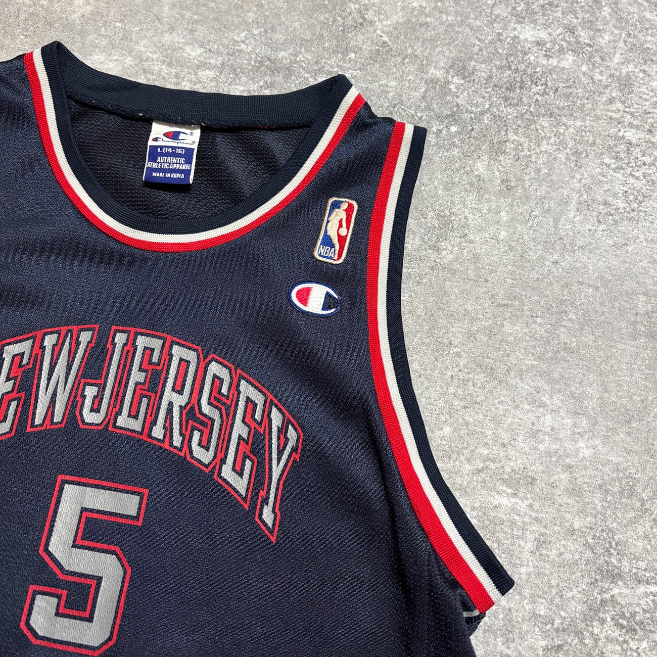 Jason Kidd 【New Jersey Nets】 Kids Game Shirt. Champion | am3:41