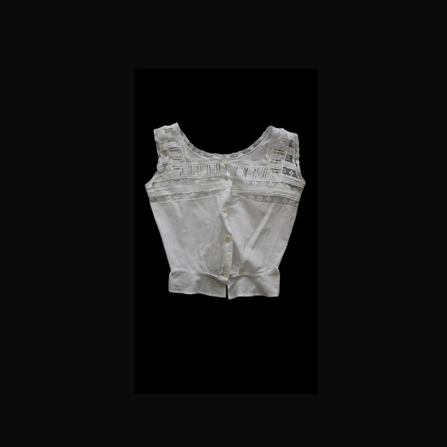 Antique /  1930s French Lace Corset Cover