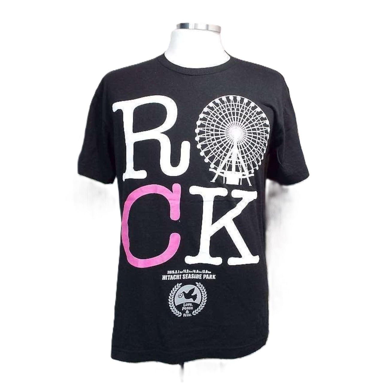 UNIQ ショーケース イン ジャパン 両面プリント グラフィック Tシャツ 肩幅44.5cm】【ロッキンジャパン】ROCK IN JAPAN 2015