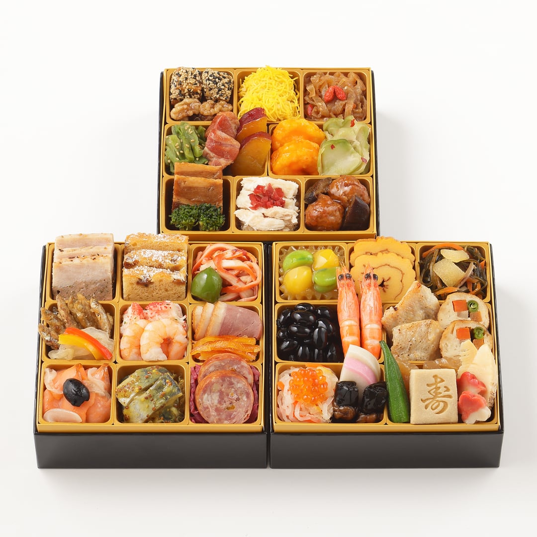 ◎【お届け日12/30】和洋中おせち「吉祥」三段重《冷凍/直送》