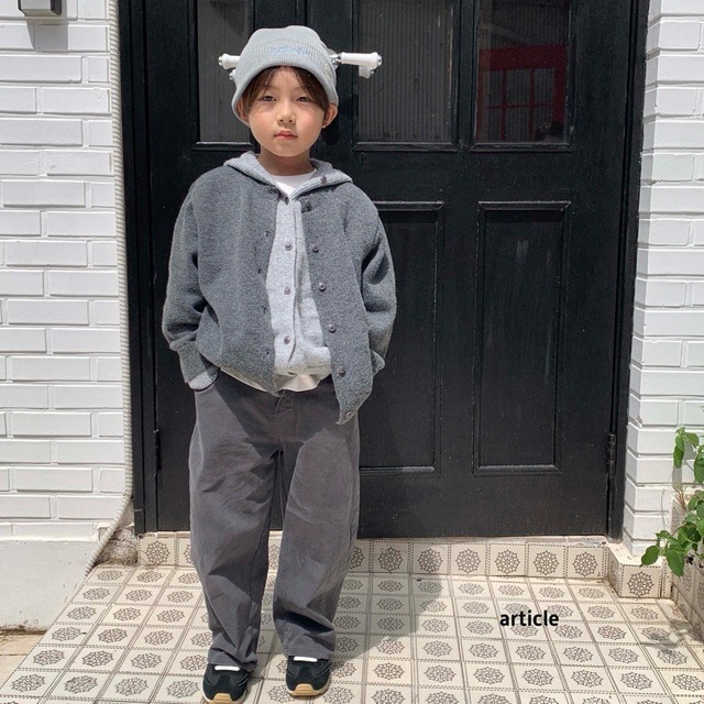 【取寄】article｜noda hooded double knit｜ノダフードダブルニット｜S-JM｜kids&jr｜26 autumn