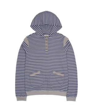 [COYSEIO] STRIPED FLARED SLEEVE HOODIE ASH BLUE 正規品 韓国ブランド 韓国通販 韓国代行 韓国ファッション コイセイオ 日本 店舗