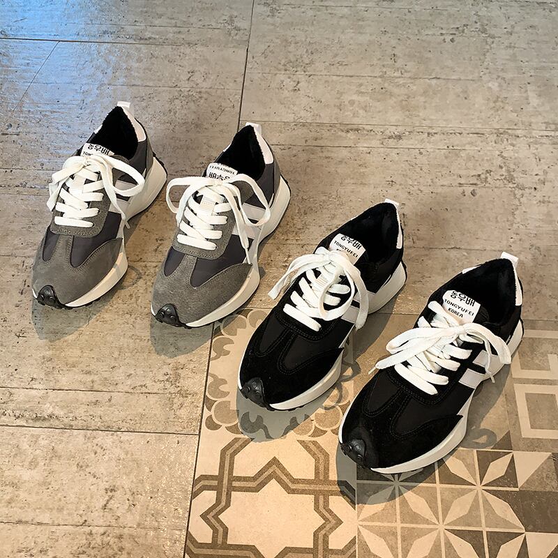 ウィンターカジュアル 靴 シューズ レース 冬物 ラウンドトー レースアップ 部族の婦人靴9573111831