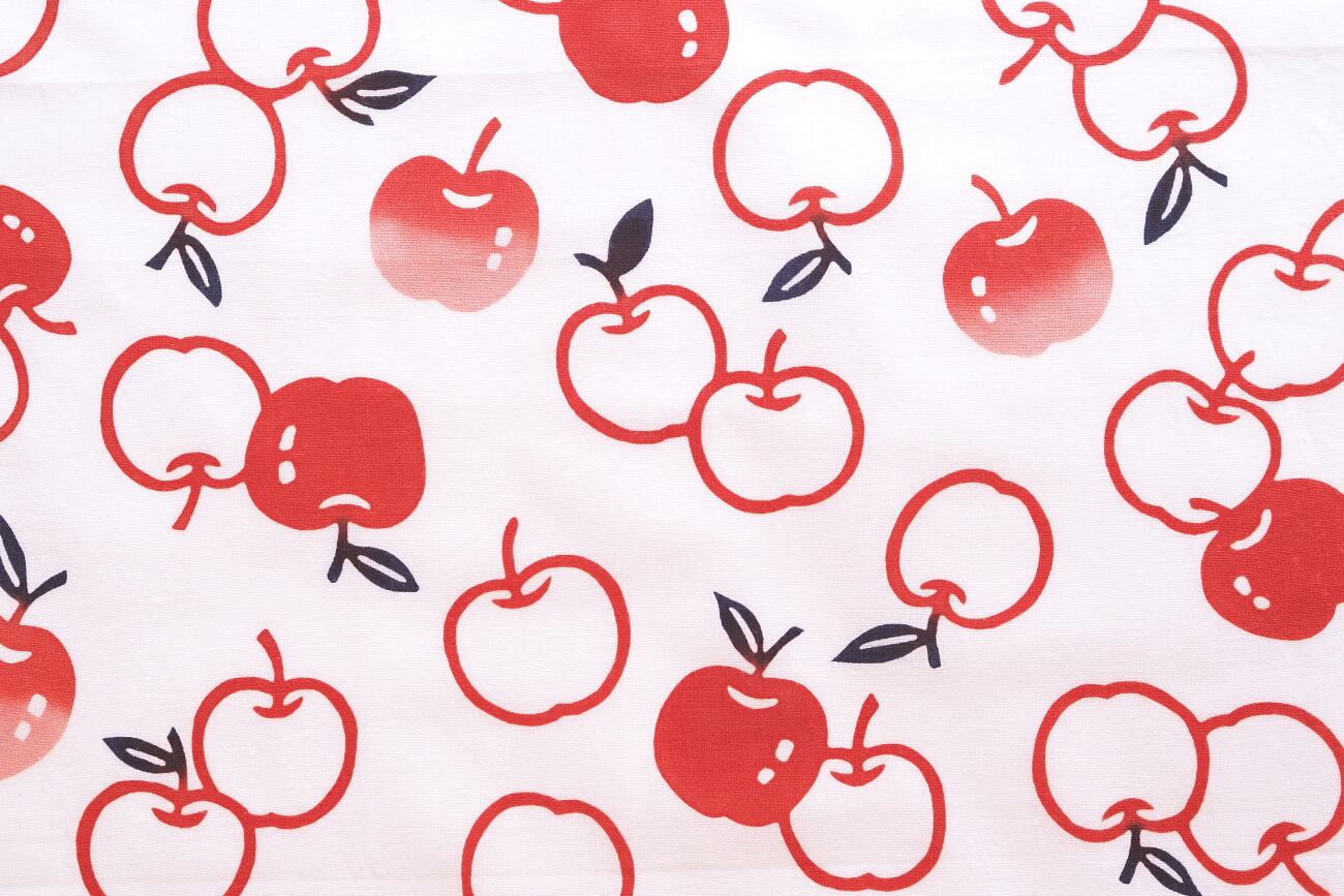 注染てぬぐい「りんご」