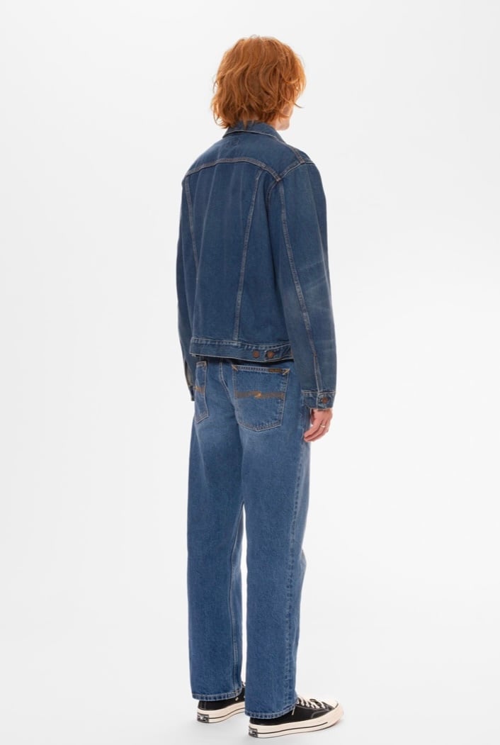 Nudie jeans ヌーディージーンズ  Danny Greasy Denim Jacket Mid Blue Gジャン