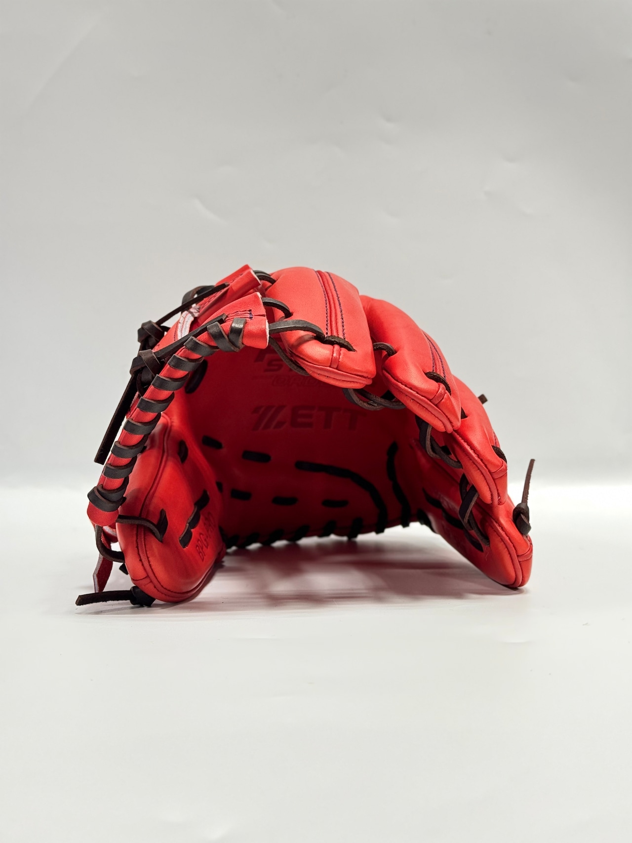 ZETT PROSTATUSーゼットプロステイタス michii supreme order 硬式グローブ ゼットミチイオリジナルグラブ 右投げ用 296型 5mm大(今宮健太選手モデル) ディープオレンジ×ブラウン 92・画像6