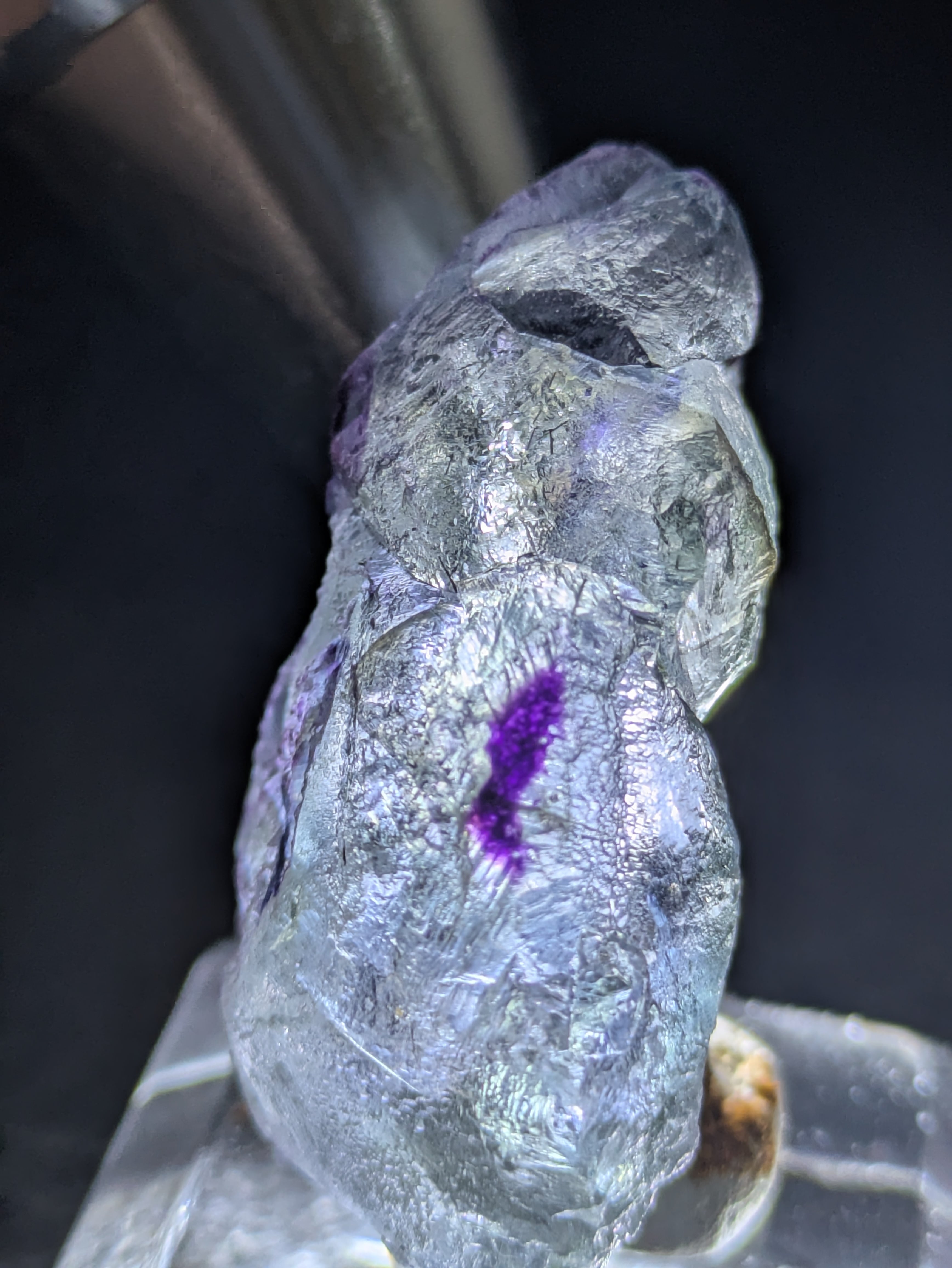 色彩美】ナミビア産 フローライト＆ショール 蛍石 原石 標本 | 石処