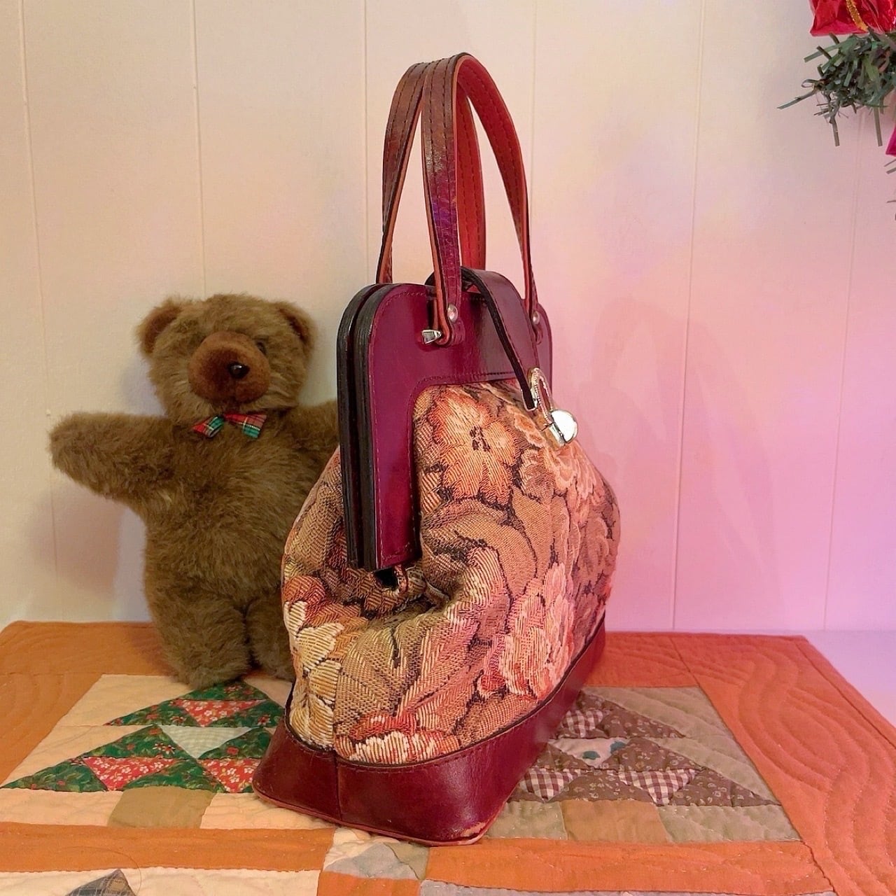 flower gobelin hand bag