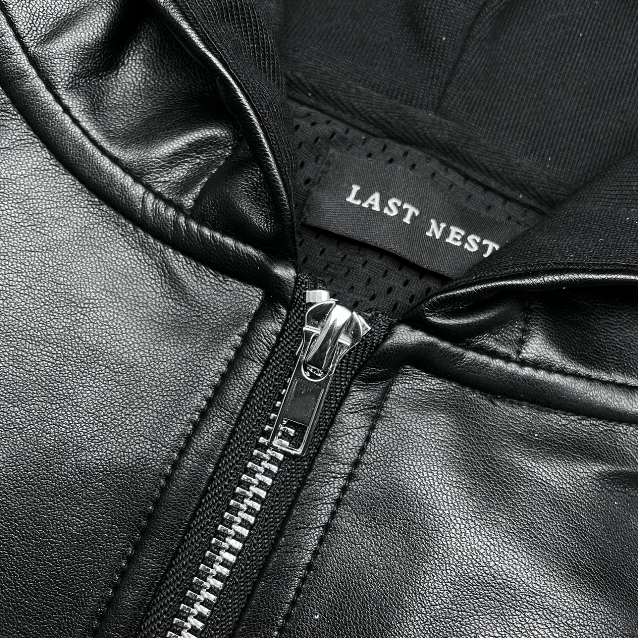 LAST NEST / LEATHER ZIP HOODIE | HOLICK