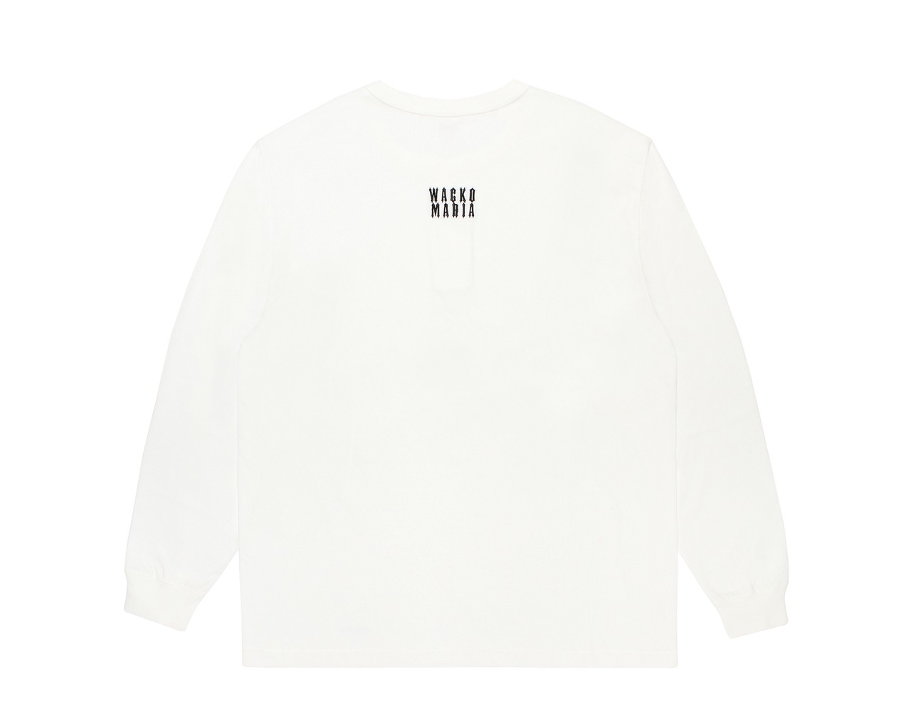 【WACKO MARIA】HEALTHKNIT / HENLEY NECK LONG SLEEVE T-SHIRT